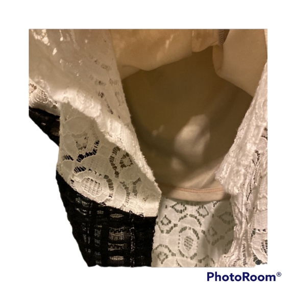 JAX black label Color block Lace Overlay Cocktail dress |8 - Picture 8 of 9